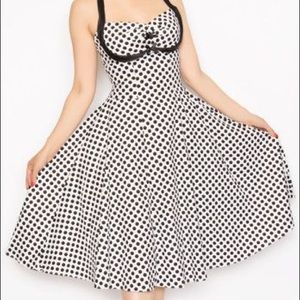 Bernie Dexter Polka Dot Halter Dress